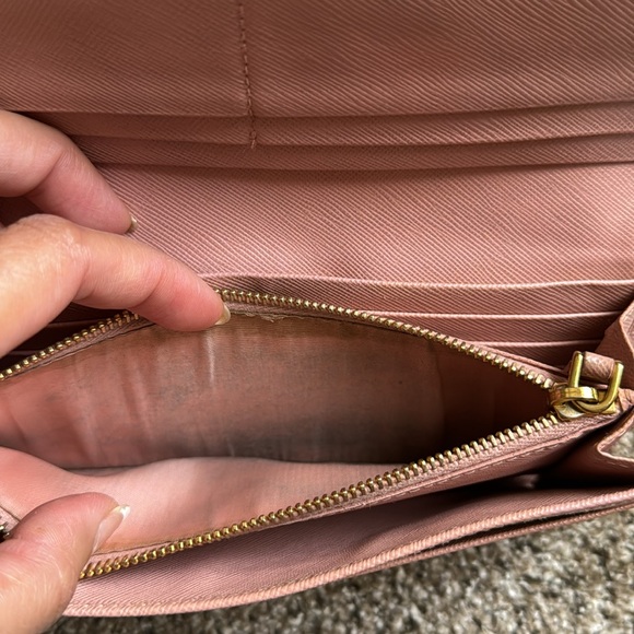 Prada Pink Saffiano Leather Wallet - Picture 5 of 12